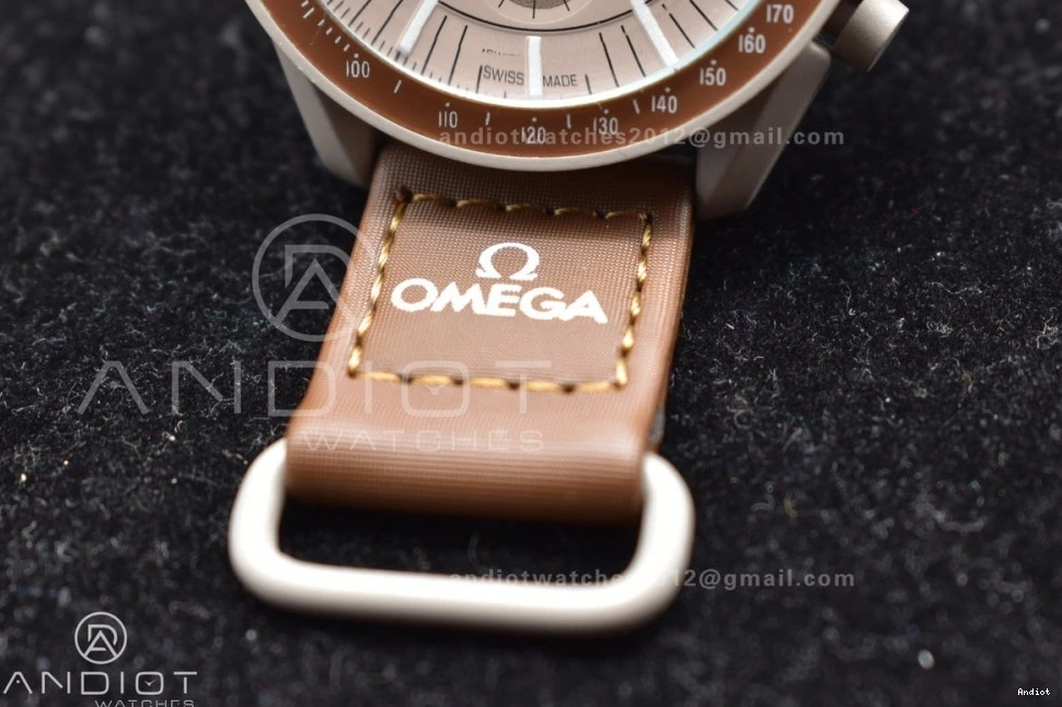 Quartz Bioceramic Nylon Omega Strap On X Saturn Swatch To Mission Moonwatch 0406